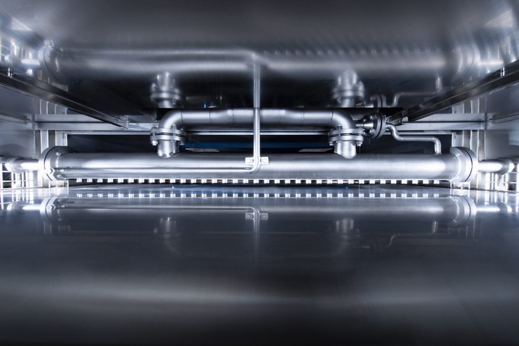 The Inside of a Double Belt Cooler from IPCO